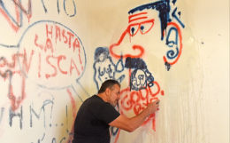 Visca, il grande artista abruzzese amorevolmente preso in giro dal suo allievo più famoso a San Menaio: Andrea Pazienza