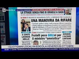 Fratelli d'Italia poco GIULIvi. Una Manovra da rifare. Conte licenzia Grillo. Giovani, l'altare è lontano