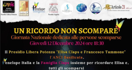 Un ricordo non scompare: Potenza si unisce nella Giornata Nazionale per le Persone Scomparse con le associazioni Libera e Penelope
