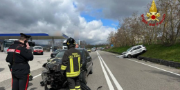 Tanta paura sulla “Tito – Brienza” per uno scontro tra due auto 