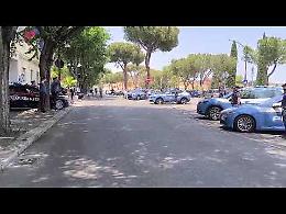 A Foggia gli onori della Polizia ai Carabinieri per l'uccisione del brigadiere Legrottaglie