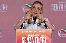 Meloni alla platea di 'Fenix': "La precondizione per qualsiasi libertà è la sicurezza"