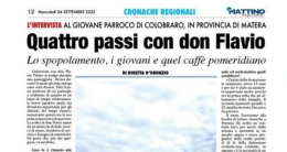 Quattro passi con don Flavio. Intervista al giovane parroco di Colobraro