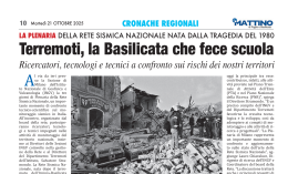 Terremoti, la Basilicata che fece scuola