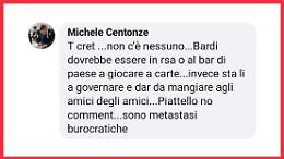 «Bardi dovrebbe essere in Rsa»:  commento choc del consigliere comunale di Miglionico
