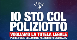&ldquo;Io sto con il poliziotto&rdquo;: iniziativa della Lega Basilicata il 14 febbraio a Potenza
