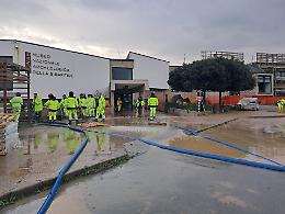 Cassano allo Ionio, il Gruppo Lucano interviene per l'esondazione del Crati: 70 volontari in campo, salvato due volte il Museo della Sibaritide
