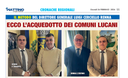 Ecco l'Acquedotto dei Comuni lucani 