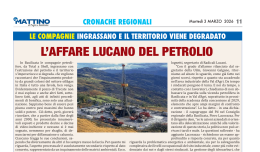 L'affare lucano del petrolio 