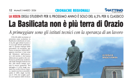 La Basilicata non &egrave; pi&ugrave; terra di Orazio