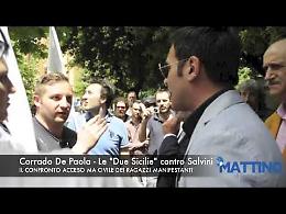 A Foggia anche i giovani "Borboni" contro Salvini, ma molto civilmente