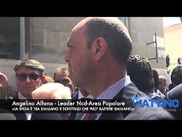 Alfano: «La sfida è tra Emiliano e Schittulli che può battere Emiliano»