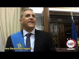 Il primo discorso (emozionato) di Nicola Gatta da nuovo presidente della Provincia di Foggia