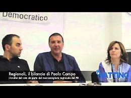Regionali, Paolo Campo: «Il PD ha dato grande prova di equilibrio e unità»