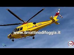 Cade da un'impalcatura, grave operaio di Foggia trasportato con l'elisoccorso