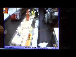 Il video dell'arresto del pregiudicato rapinatore di autogrill