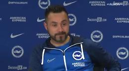 I tifosi del Brighton pazzi di De Zerbi, ma lui dice: «Quelli di Foggia sono very hot»