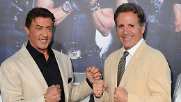 Sylvester Stallone e suo fratello Frank a Gioia del Colle per ricevere la cittadinanza onoraria dal Comune d'origine della loro famiglia