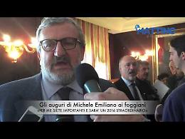 Gli auguri di Emiliano ai foggiani: «Per me siete importanti»