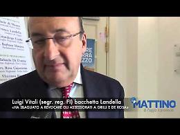 Vitali bacchetta Landella per la revoca degli assessorati a De Rosa e Grilli