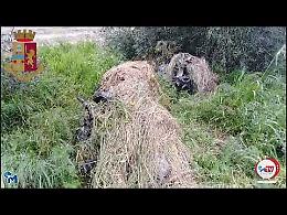 Nelle campagne di Cerignola il cimitero delle auto scoperto dalla Polizia