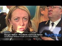 Giorgia Meloni: «Poli nel patto di Berlusconi con Renzi per far vincere Emiliano»