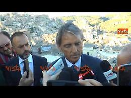 VIDEO Roberto Mancini a Matera: «Ai Mondiali vincerà il Brasile»