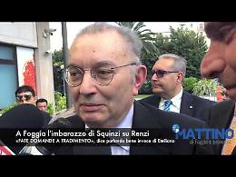 A Foggia l'imbarazzo di Squinzi su Renzi