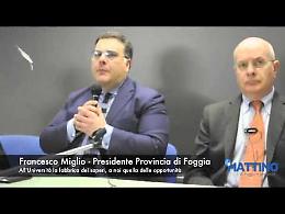 Miglio: «UniFg fabbrica di saperi, noi di opportunità»