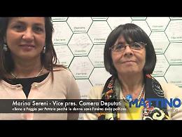 Sereni: «Sono a Foggia per Patrizia perché le donne sono l'anima della politica»