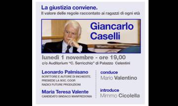 Tu metti a tavola a Manfredonia Giancarlo Caselli con la candidata sindaco di un Comune sciolto per mafia