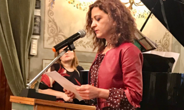 La poetessa lucerina Giusi Fontana vincitrice del Premio Alberoandronico, premiata in Campidoglio